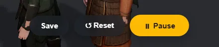 The sim bar: Save, Reset, and Simulate